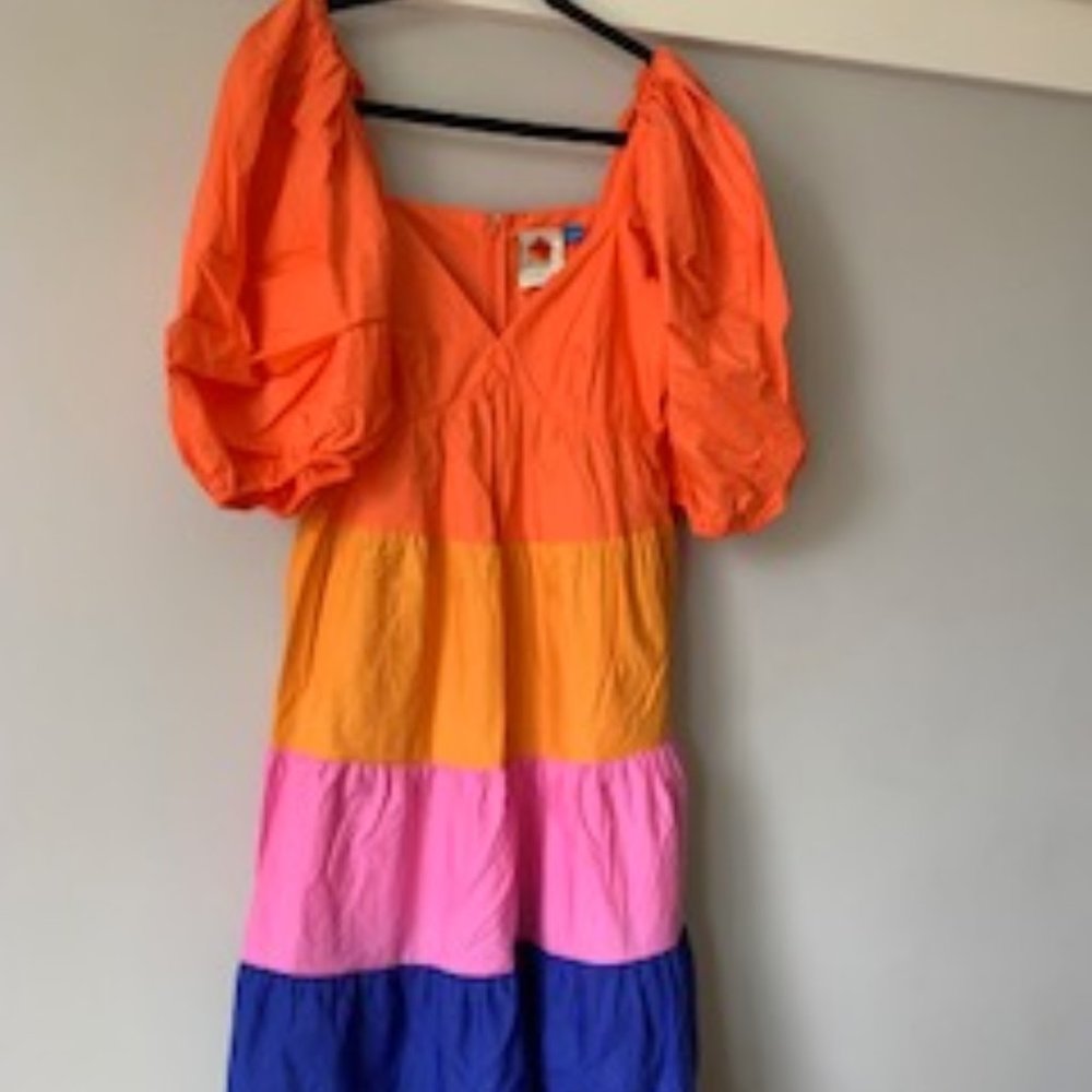 FARM Rio for Anthropology Colorblocked Maxi Dress